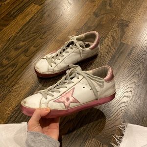 Golden goose size 6 (36) pink shimmer